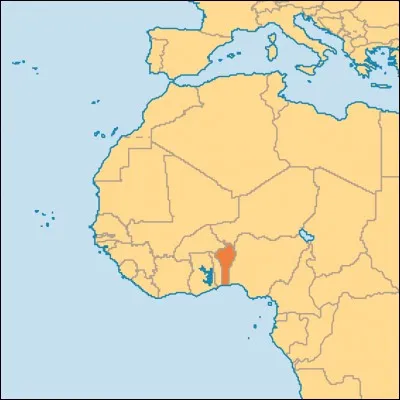 Quel est le nom du pays mis en évidence sur cette carte ?