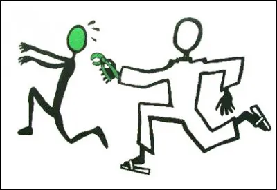 D - Un "dentophobe" a peur du dentiste.