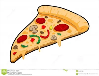 Il ne reste qu'une part de pizza.