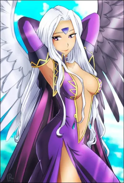 Quel est le nom de cette déesse et de quel manga provient-elle ?