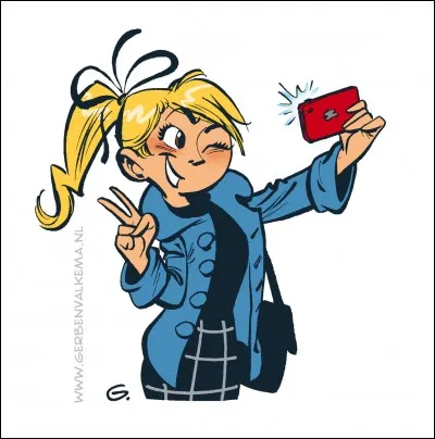 Comment se nomme cette fille, un vrai pot de colle, pr&ecirc;te &agrave; tout pour un reportage ?