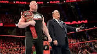 Quelle superstar de Raw a déjà confronté le champion Universal, Brock Lesnar ?