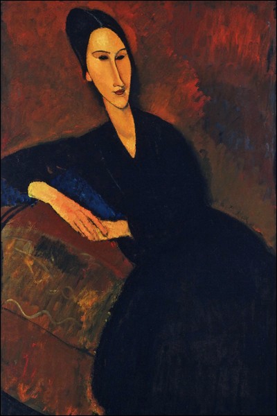 Amedeo Modigliani "Anna Zborowska" (1917). Mod&egrave;le attitr&eacute;.