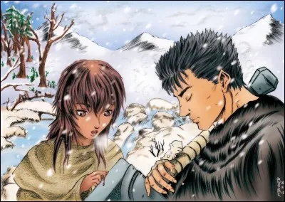 Comment s'appelle la femme que Guts aime dans le manga "Berserk" ?