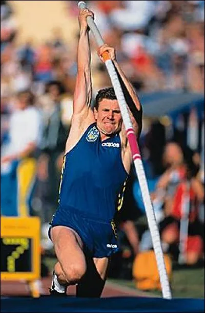 S comme Saut. Le 13 juillet 1985, il est le premier à franchir la barre des 6 mètres à la perche. Multiple recordman du monde, champion olympique en 1988, de qui s'agit-il ?