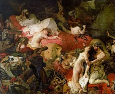 S comme Sardanapale. Qui a peint "la mort de Sardanapale", tableau exposé au Louvre ?