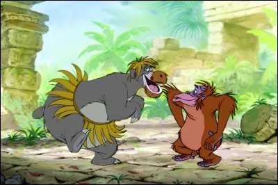 SINGER : comme dans "Il m'énerve celui-là, il fait rien qu'à me singer". Y a-t-il un lien entre le verbe et l'animal, le singe (ici le Roi Louis du Livre de la jungle) ?