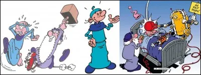 Parlons du principal personnage secondaire de la BD !
C'est le disciple de Léonard. Il est son souffre-douleur. Il est chargé de tester les inventions de Léonard et en subit les douloureuses conséquences. On connaît bien son prénom qui est « Basile ».
Mais connaissez-vous les deux noms que les auteurs lui ont attribués ?