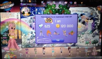 Combien coûte le VIP star 1 an ?
