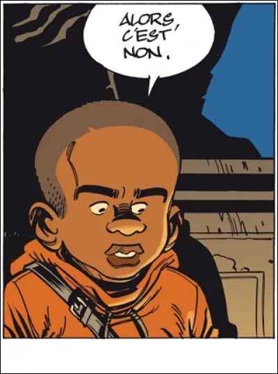 Que doit faire Dodji pour ne pas se faire manger par le requin
Tome 3 (Le Clan du requin)