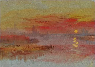 Qui a peint "Coucher de Soleil écarlate" ?