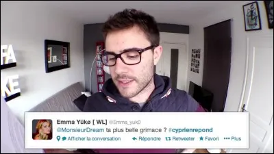 Combien de grimaces fait Cyprien lors de sa vidéo " Cyprien répond à vos questions 2 " ?