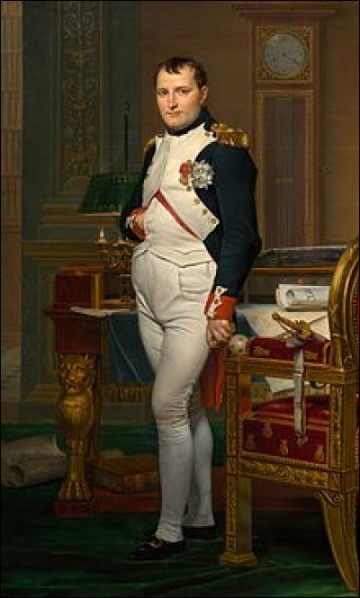 Jacques-Louis David a peint "Napoléon dans son cabinet de travail".