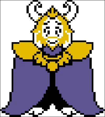 Contre Asgore, avant le combat, il...