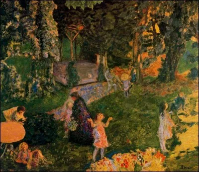 Qui a peint "Famille dans le jardin" ?