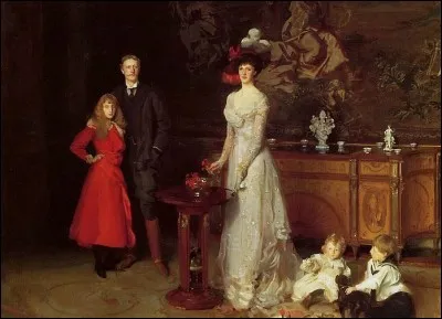 Qui a peint "Sir George Sitwell, lady Ida Sitwell et famille" ?
