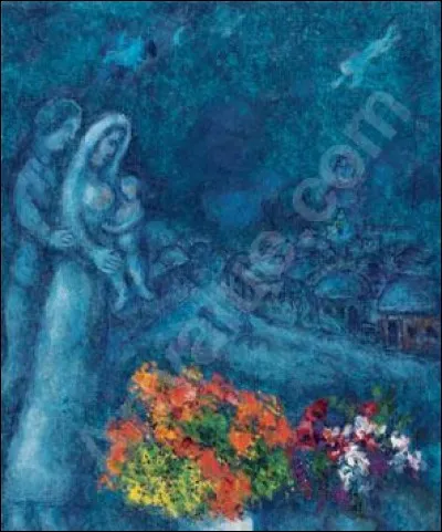 Qui a peint "La famille aux deux bouquets dans la nuit" ?
