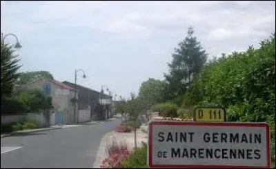Nous sommes en Nouvelle-Aquitaine à l'entrée de Saint-Germain-de-Marencennes. Commune de l'arrondissement de Rochefort, elle se situe dans le département ...
