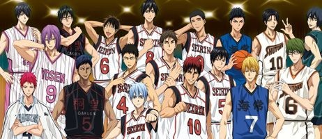 Les personnages de Kuroko's Basket