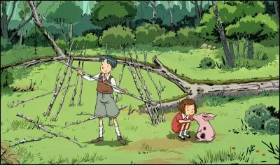 Quelle série télévisée met en scène deux enfants qui sont en vacances chez leurs grands-parents durant la Seconde Guerre mondiale ?