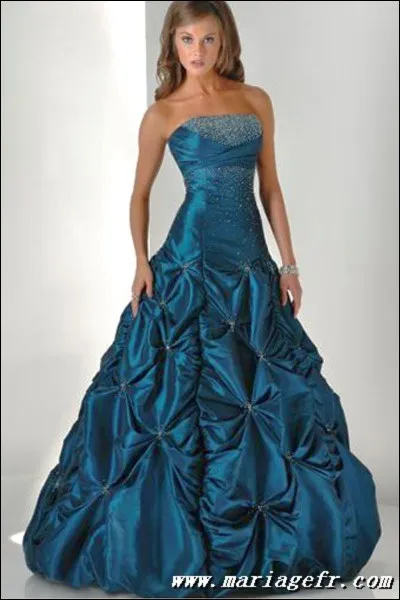 Quelles sont les couleurs de la robe de bal de Madame Fishini ?