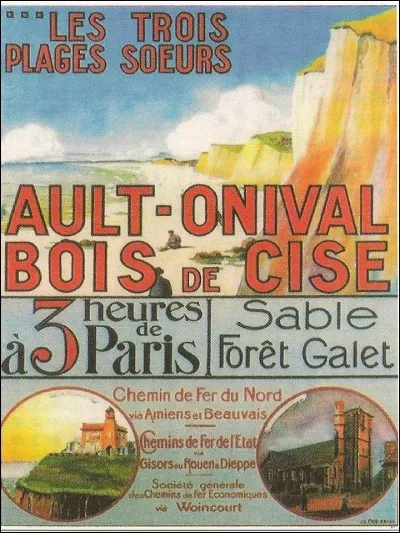 1889-1930. Quelles furent les toutes premières plages dénommées "Les Plages Surs" où chaque année, les écrivains et artistes parisiens de renom prenaient plaisir à s'y retrouver ?