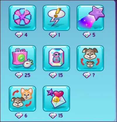 Quelle est l'icône qui nous permet de booster ?