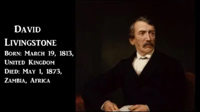 C'est l'écossais David Livingstone qui découvrit les sources du Nil !