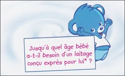 Jusqu'à quel âge bébé a-t-il besoin de laitages conçus exprès pour lui ?