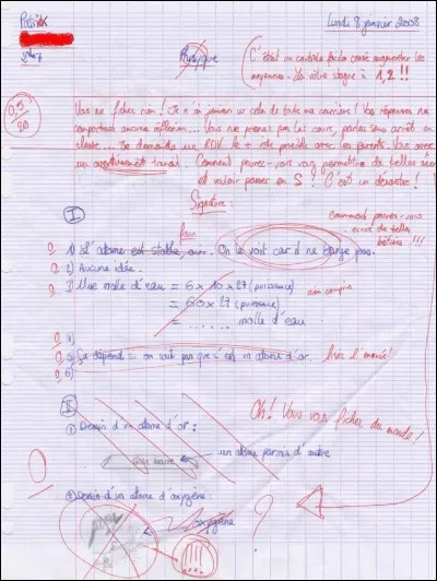 Pendant un contr&ocirc;le, ton ami te demande la r&eacute;ponse &agrave; la question n&deg;4 :
