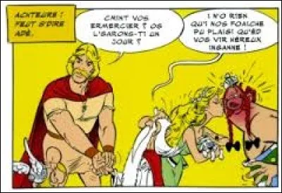 "Le Grand Fossé" : que forme la fumée des maisons du village de Comix lorsque celui-ci s'en éloigne, pour se rendre dans le village d'Astérix ?