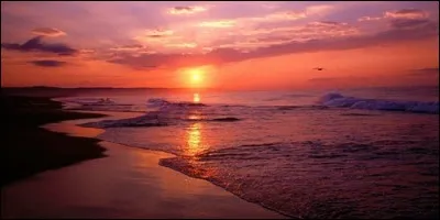 Lorsqu'on admire un coucher de soleil, cela nous fait :