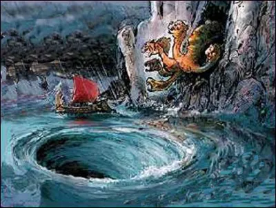 Où vivaient Charybde et Scylla ?
