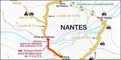 Parmi ces communes, une seule n'est pas limitrophe de Nantes. Laquelle est-ce ?