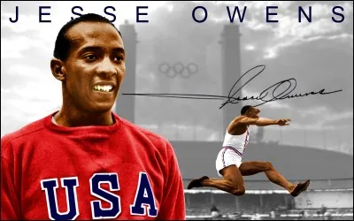 En 1938, Jesse Owens, athlète américain de race noire, file des boutons à Hitler en battant deux records du monde et en remportant quatre médailles d'or !