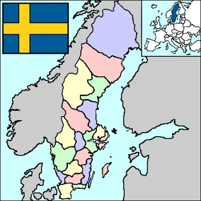 Comment le territoire suédois est-il divisé ?