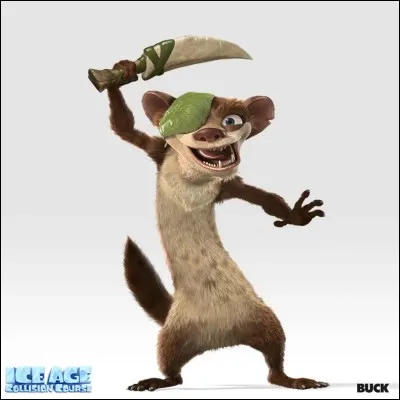 Comment s'appelle ce personnage que l'on retrouve dans "L'Âge de glace 3, 4 et 5", accompagné de son couteau ?