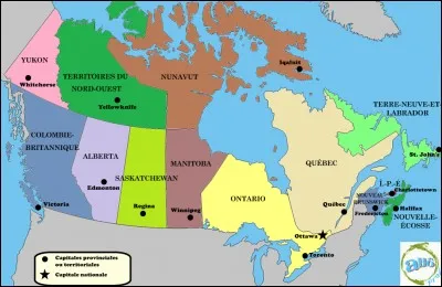 Comment le territoire canadien est-il divisé ?