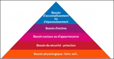 Qui a réalisé la pyramide des besoins dans les années 40 ?