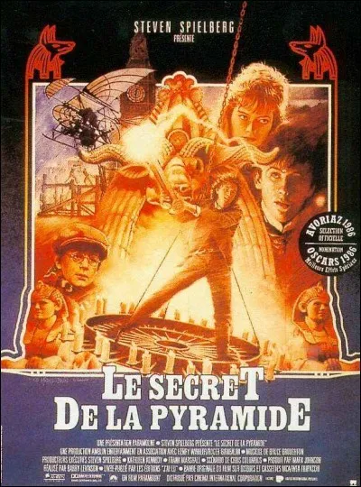 Qui est le personnage principal du film "Le Secret de la pyramide" sorti en 1985 ?