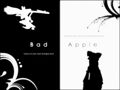 Combien y a-t-il de personnages différents dans le clip de Bad Apple ?