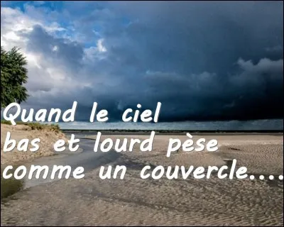 Littérature : Avec ces vers, il révolutionne le genre dans un recueil contenant cent poèmes édité en 1857. Qui en était l'auteur?