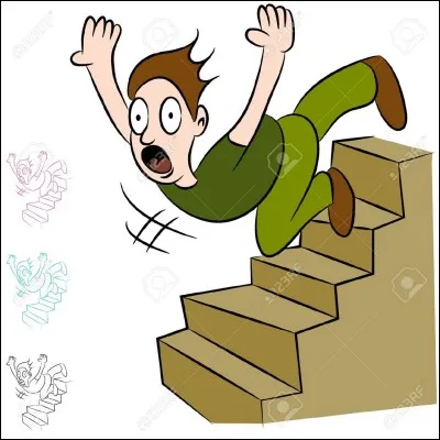 Tu vois une personne tomber. Tu...