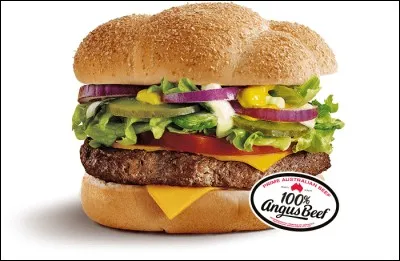 À base d'oignon, de salade, de cornichon, d'un steak et de deux feuilles d'emmental, quel est le nom donné à ce hamburger ?