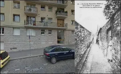 Allons au « 16 rue des Reculettes » puis « rue Croulebarbe » !
Si vous êtes atteint d'acrophobie, à cette adresse soit vous subirez cette phobie, soit vous pourrez vous rassurer et vous ne l'éprouverez pas.
Quelle est la particularité de cette maison ?