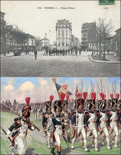 Allons « place Pinel » !
Cette place est à l'emplacement d'un village portant un nom important de l'histoire de France. Ce village a été créé pour rendre hommage à grand nombre de personnes.
Quel est le nom de ce village ?
A qui le nom de ce village rendait hommage ?