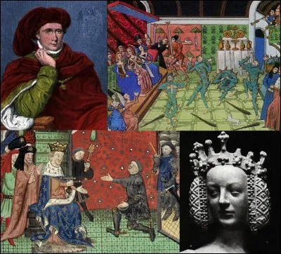 Allons au « 17 rue des Gobelins » !
Nous sommes près de l'Hôtel de la reine Blanche, une fête est organisée en l'honneur d'une dame de compagnie de la reine. Malheureusement, la fête tourne mal, un incendie est provoqué accidentellement par un noble. Le roi Charles VI devient fou.
Quelle est cette fête ?