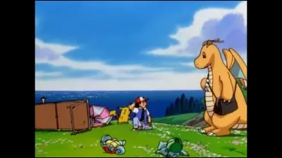 Pourquoi ce Dracolosse vient-il voir Sacha et ses amis ?