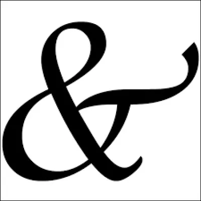 À quelle conjonction correspond l'esperluette "&" ?