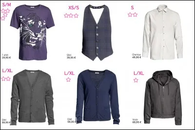 Quelle marque de boutiques est spécialisée dans la vente de ces vêtements ?